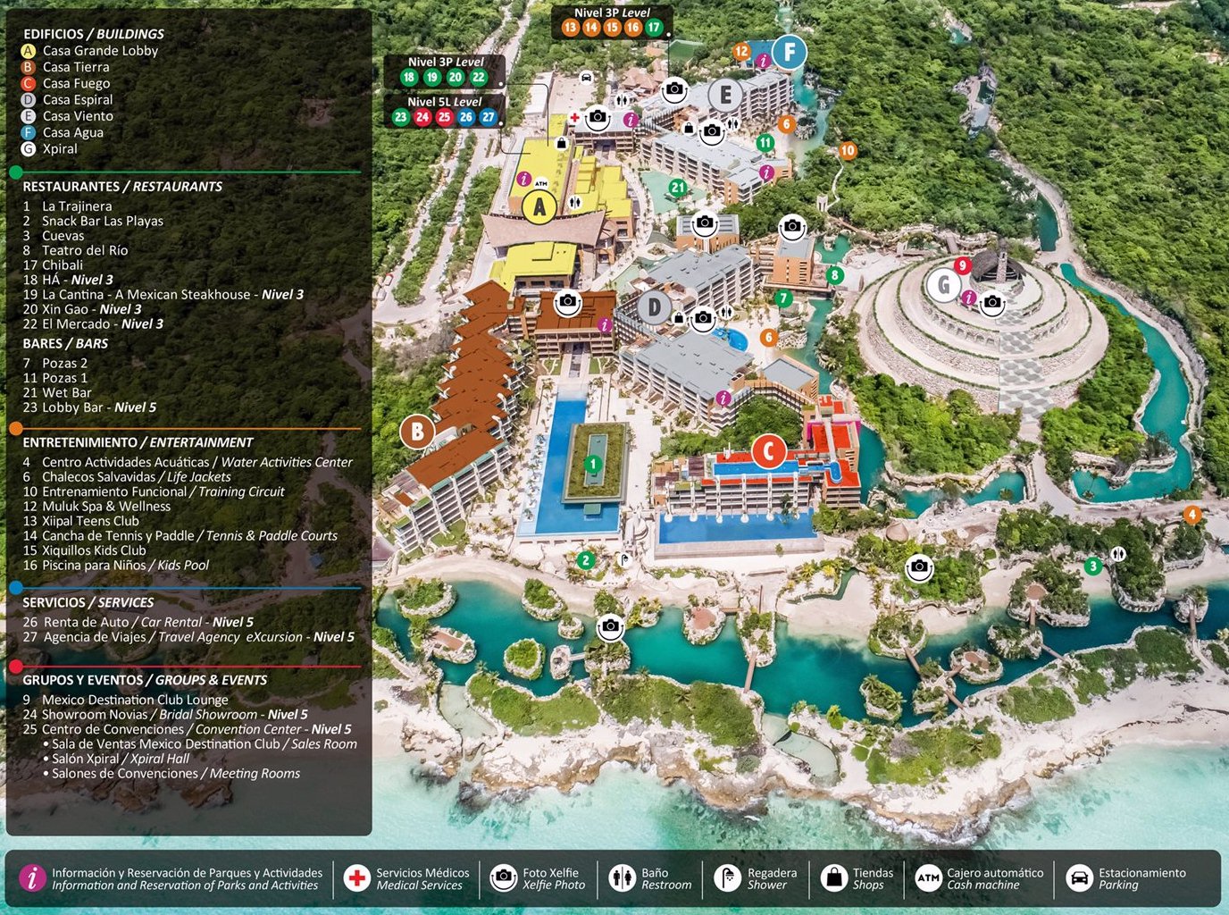 Resort Map | Hotel Xcaret Mexico | Riviera Maya, Mexico