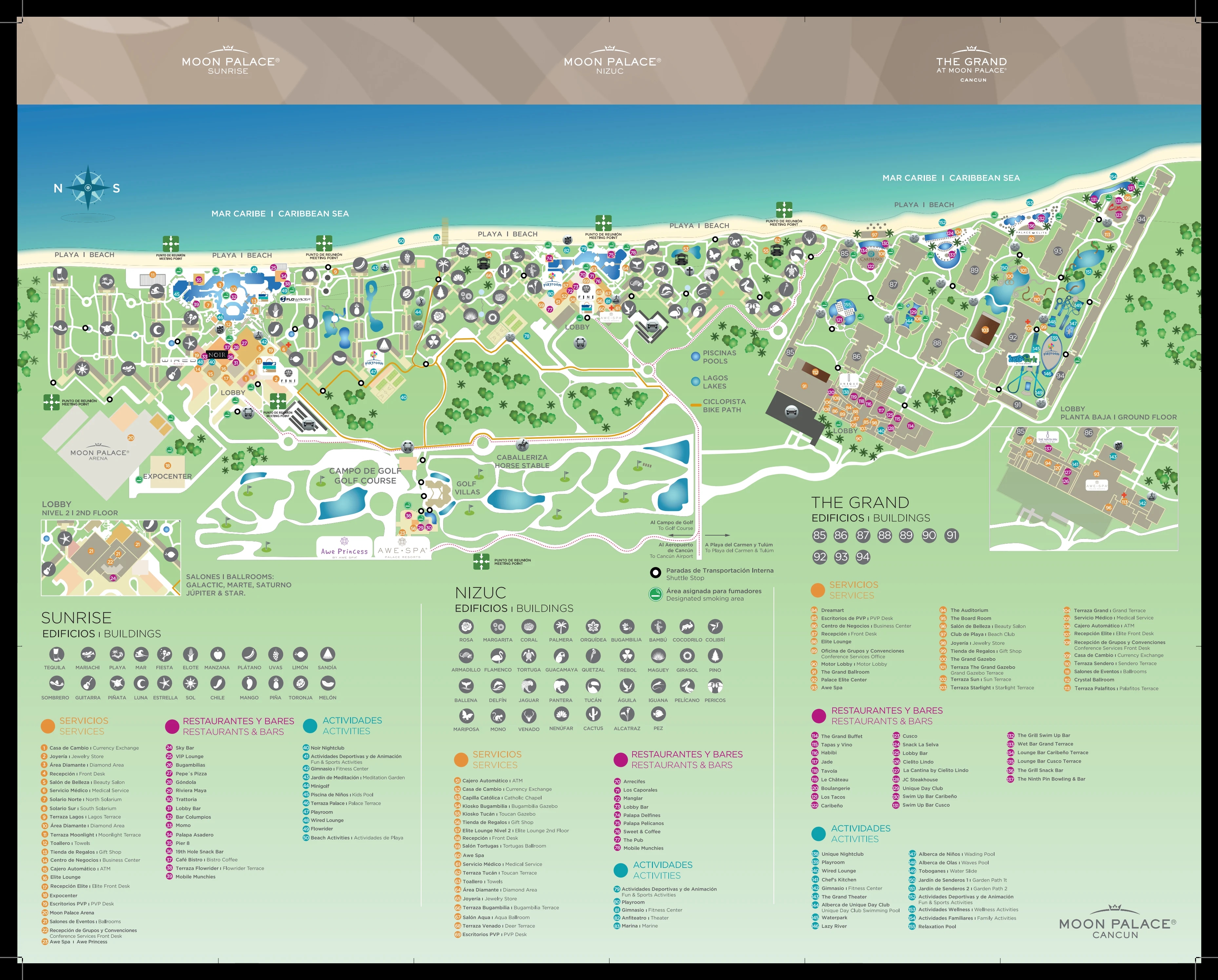 Map MoonPalaceCancun 