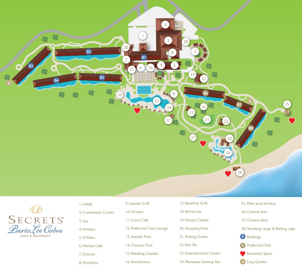 Resort Map Secrets Puerto Los Cabos Golf And Spa Resort Los Cabos Mexico