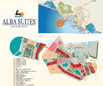 Alba Suites Acapulco Resort Map Layout