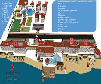 All Ritmo Cancun Resort & Waterpark Map Layout