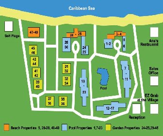 Antigua Village Beach Resort Map Layout