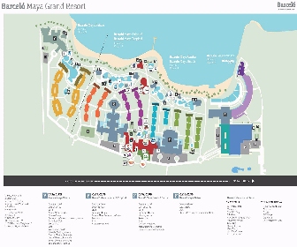 Barcelo Maya Tropical Resort Map Layout