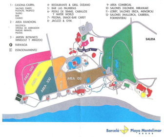 Barcelo Montelimar Resort Map Layout