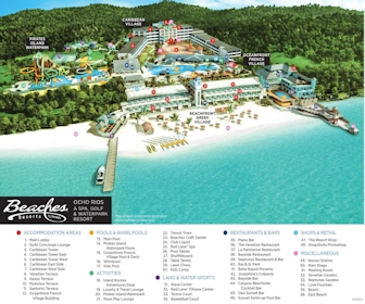 Beaches Ocho Rios A Spa & Golf - All Inclusive Map Layout
