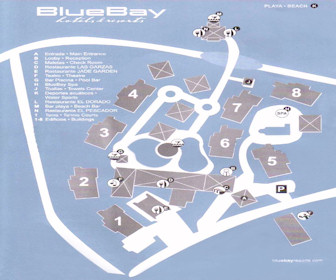 Blue Bay Villas Doradas Resort Map Layout