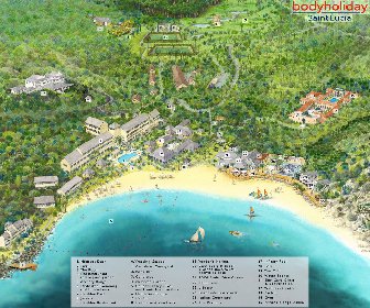 BodyHoliday Saint Lucia Resort Map Layout