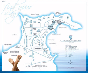 Cambridge Beaches resort & Spa Map Layout