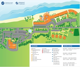 Divi Carina Bay Beach Resort & Casino Map Layout