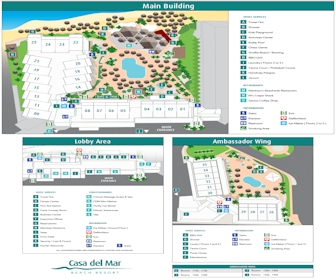 Casa Del Mar Beach Resort Map Layout