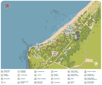 Club Med Columbus Isle Resort Map Layout