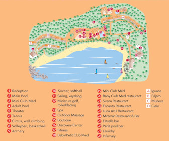 Club Med Ixtapa Pacific Resort Map Layout