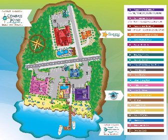 Compass Point Dive Resort Map Layout