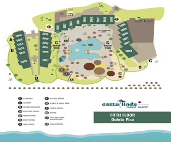 Costa Linda Beach Resort 5th Floor Resort Map Layout