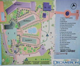 Decameron Marazul Resort Map Layout