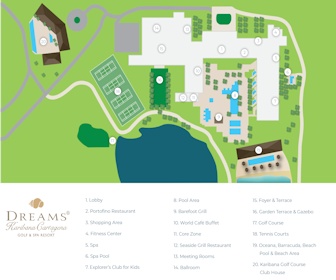 Dreams Karibana Cartagena Golf & Spa Resort Map Layout