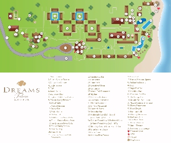 Dreams Tulum Resort Map Layout