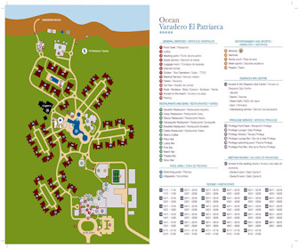 Valentin El Patriarca Varadero Resort Map Layout