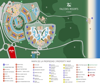 Falcon’s Resort by Meliá - All Suites Resort Map Layout