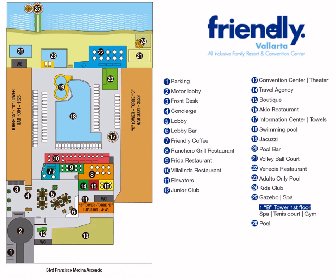 Hotel Friendly Fun Puerto Vallarta Map Layout