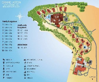 Grand Aston Cayo Las Brujas Beach Resort & Spa Map Layout