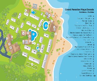 Grand Paradise Playa Dorada Resort Map Layout