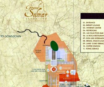 Grand Solmar Land's End Resort Map Layout