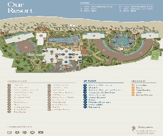 Haven Riviera Cancun Resort & Spa Map Layout