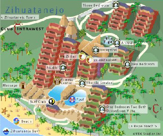 Hilton Grand Vacations Club Zihuatanejo Mexico Map Layout