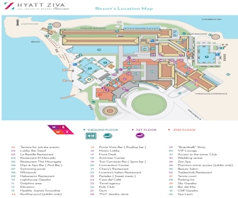 Hyatt Ziva Cancun Resort Map Layout