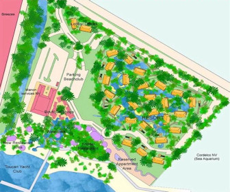 Van der Valk Kontiki Beach Resort Map Layout