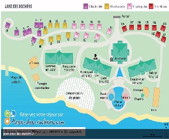 La Résidence Anse-des-Rochers Resort Map Layout