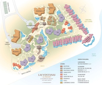 Las Ventanas al Paraiso Resort Map Layout