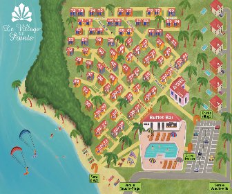 Le Village de la Pointe Resort Map Layout
