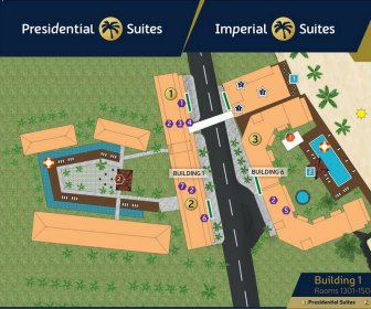 Presidential Suites Cabarete resort Map Layout