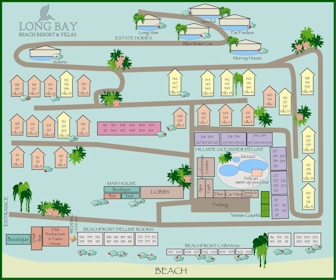 Long Bay Beach Resort & Villas Map Layout