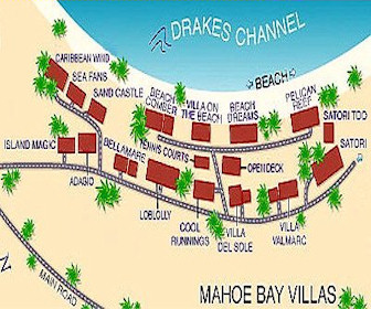 Mahoe Bay Villas Resort Map Layout