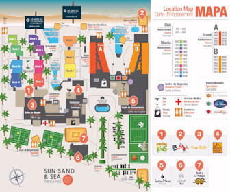 Marival Emotions Resort & Suites Map Layout