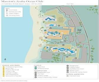 Marriott's Aruba Ocean Club Resort Map Layout