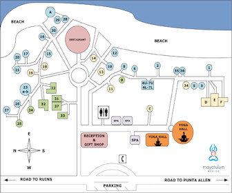 Maya Tulum Resort Map Layout