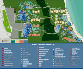 Melia Caribe and Melia Punta Cana Resort Map Layout