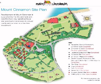 Mount Cinnamon Resort & Beach Club Map Layout