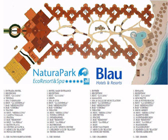 Natura Park Beach & Spa Eco Resort Map Layout