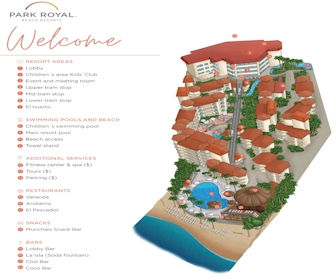 Park Royal Beach Acapulco Resort Map