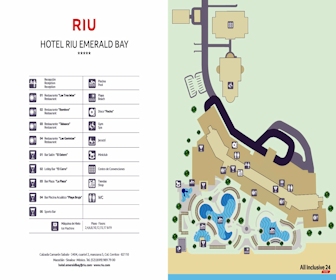 Riu Emerald Bay Resort Map Layout