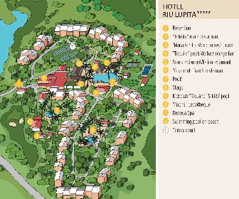 RIU Lupita Resort Map Layout