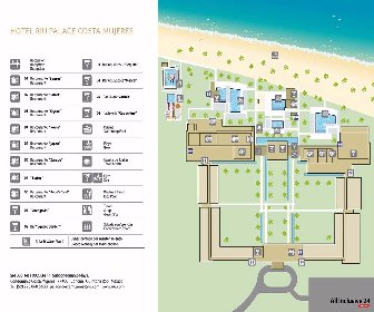 Riu Palace Costa Mujeres Resort Map