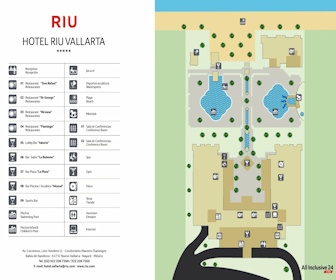 Riu Vallarta Resort Map layout