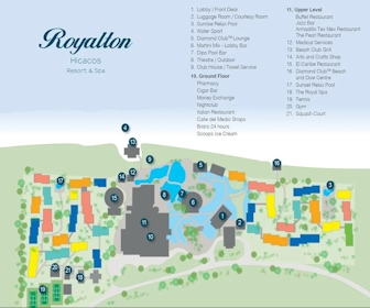 Royalton Hicacos Resort & Spa Map Layout