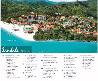 Sandals Grenada Resort & Spa Map Layout